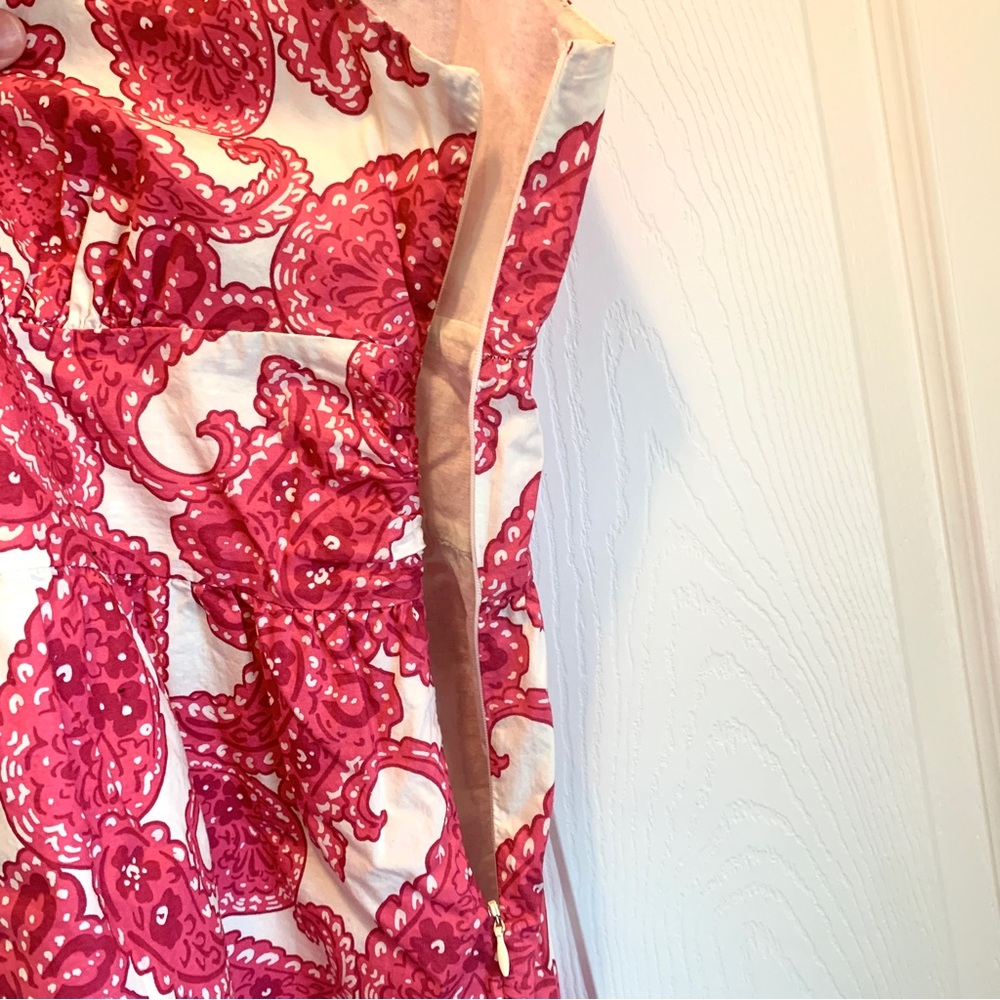 Pink Paisley Print Sleeveless Top - Picture 3 of 4